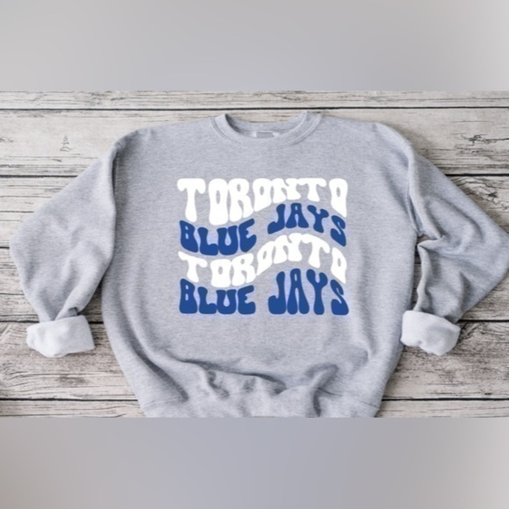 Toronto Blue Jays Wavy Crewneck